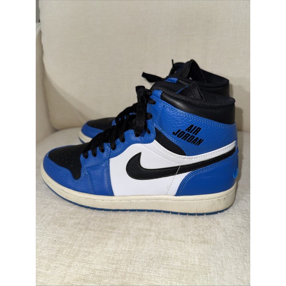 Nike Air Jordan 1 Mid Men Sz 9 332550-400 Soar Blue Black White Shoes No Soles - Picture 5 of 12